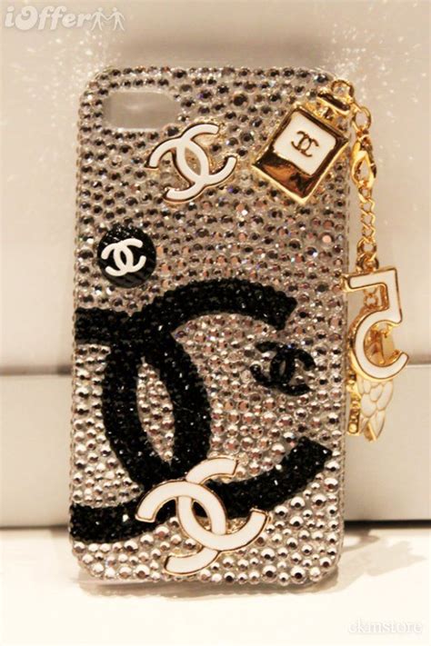 chanel bling phone case|chanel phone case with chain.